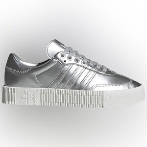 Adidas Sambarose Silver Platform sneakers Women 6.5